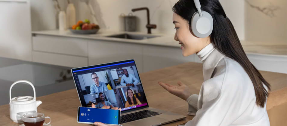 אוזניות אלחוטיות Sony WH-1000XM5B - צבע שחור שנתיים אחריות ע"י היבואן הרשמי