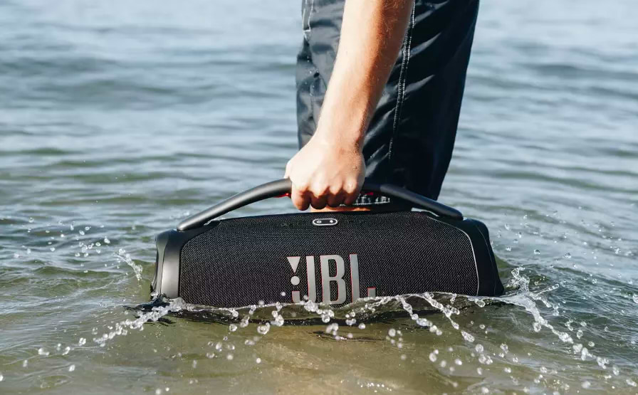רמקול אלחוטי נייד JBL BoomBox 3 - צבע שחור שנה אחריות ע"י היבואן הרשמי