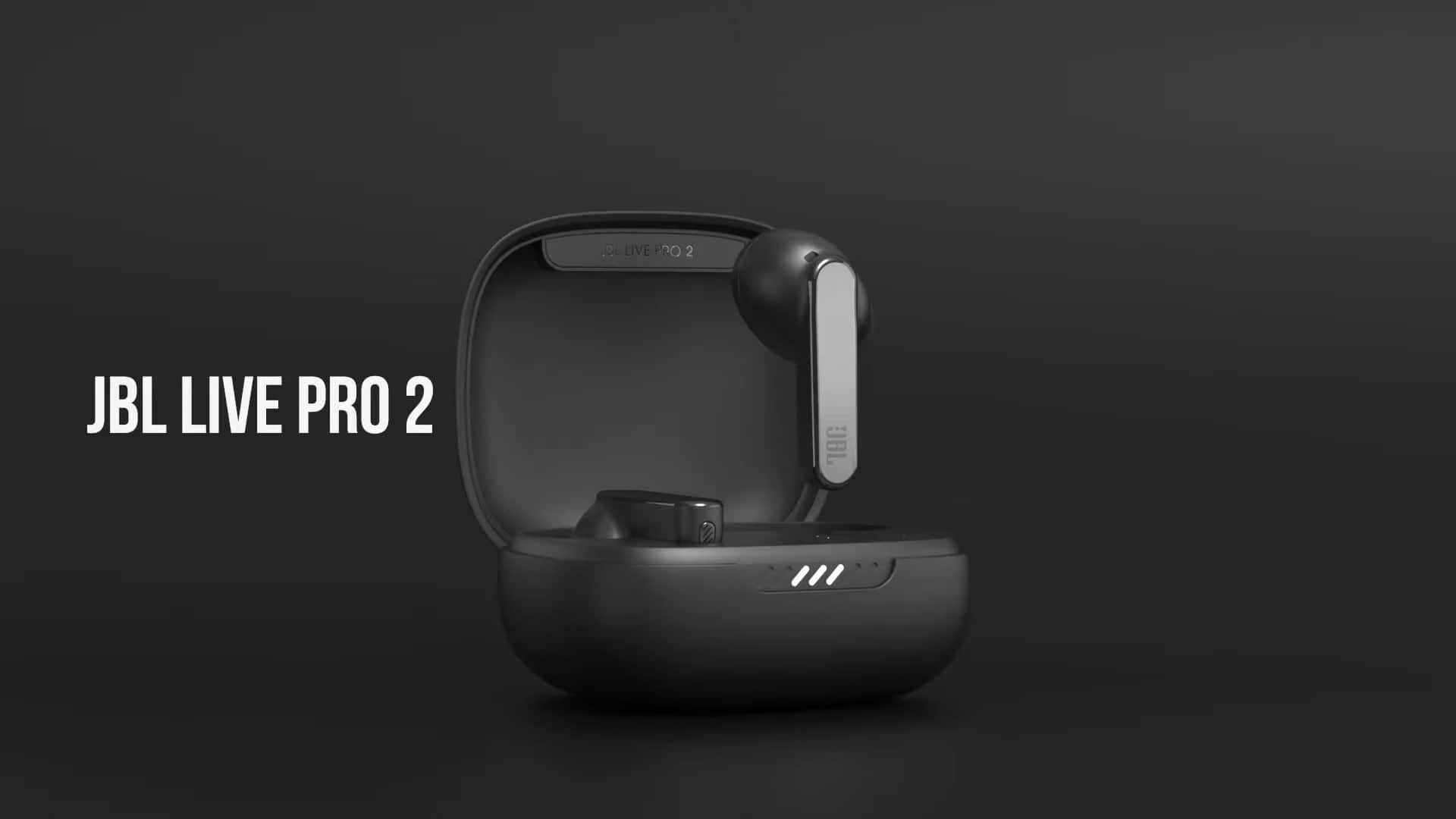 אוזניות אלחוטיות עם סינון רעשים אקטיבי JBL Live Pro 2 TWS - צבע שחור שנה אחריות ע"י היבואן הרשמי