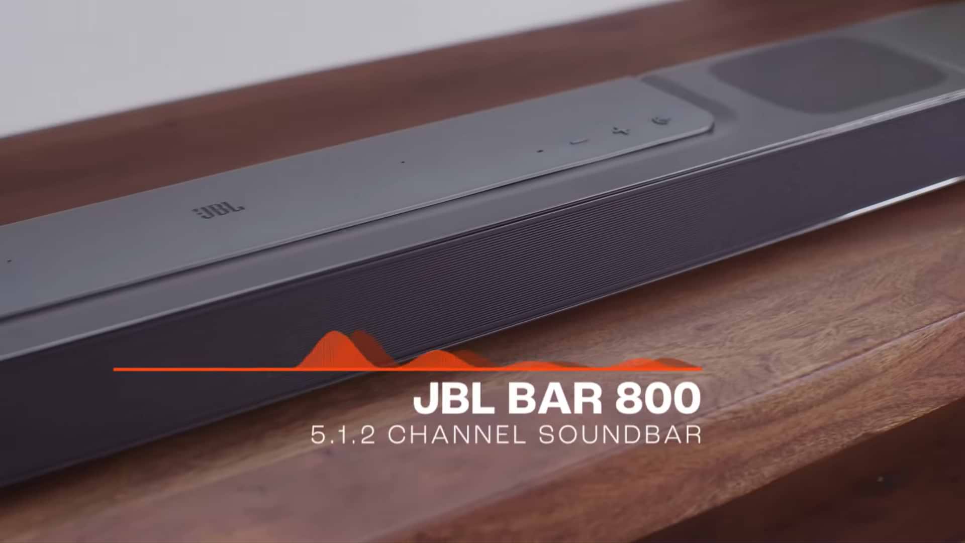 מקרן קול עם סאבוופר אלחוטי JBL Bar 800 Pro 5.1.2 720W - צבע שחור שנה אחריות ע"י היבואן הרשמי