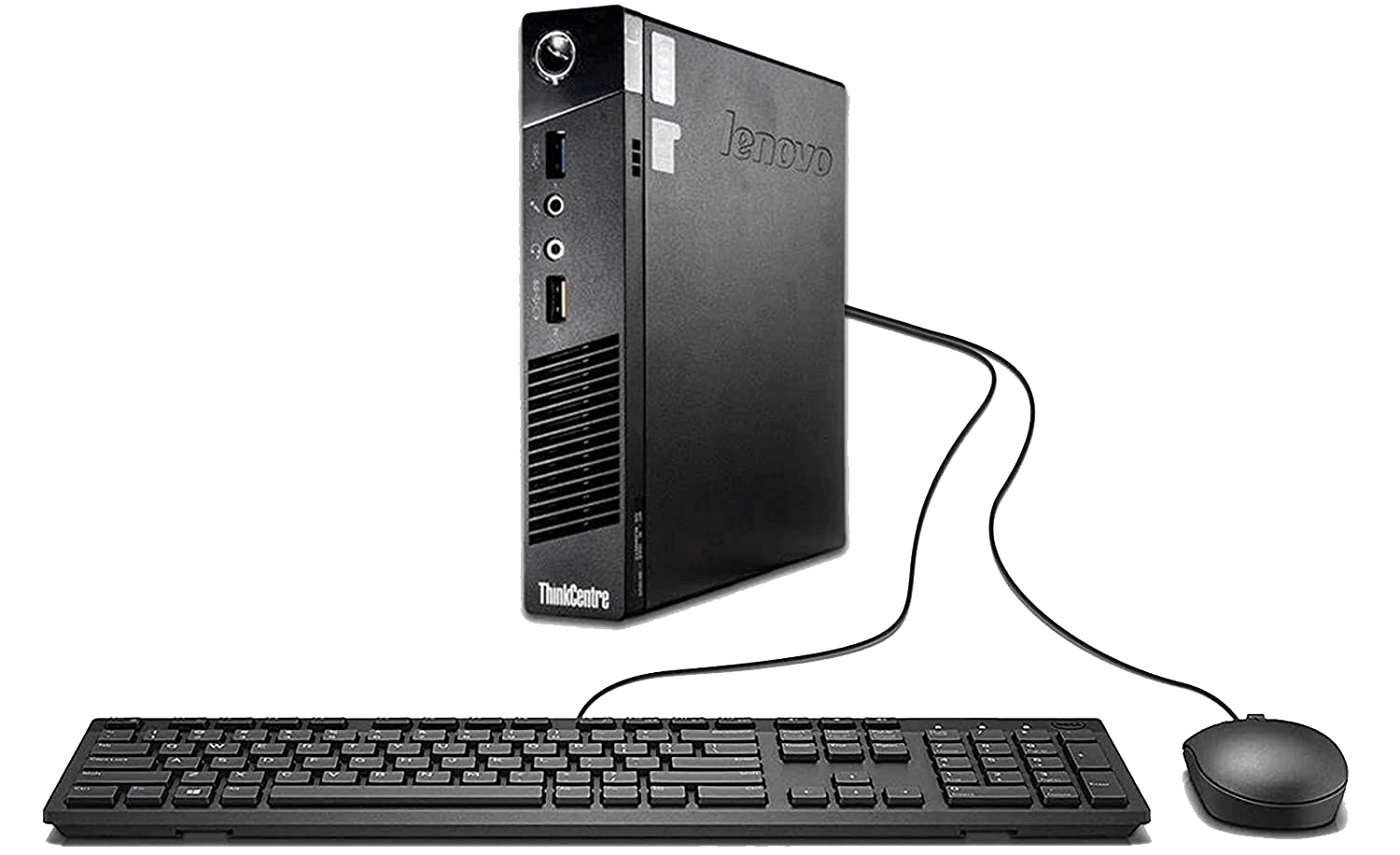 מחשב נייח מחודש Lenovo ThinkCentre M93p Tiny i5-4570T 16GB RAM 480GB SSD Windows 10 Pro - צבע שחור שנתיים אחריות