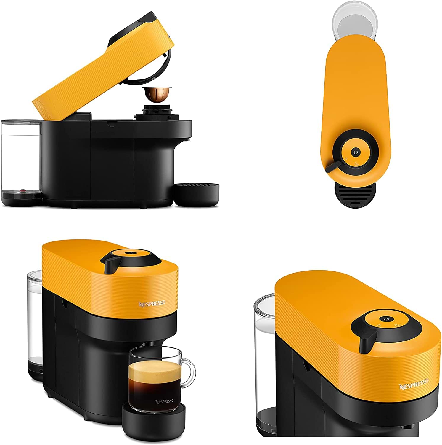 מכונת קפה Nespresso Vertuo Pop GDV2-IL-BK-NE - צבע שחור שנה אחריות ע"י היבואן הרשמי