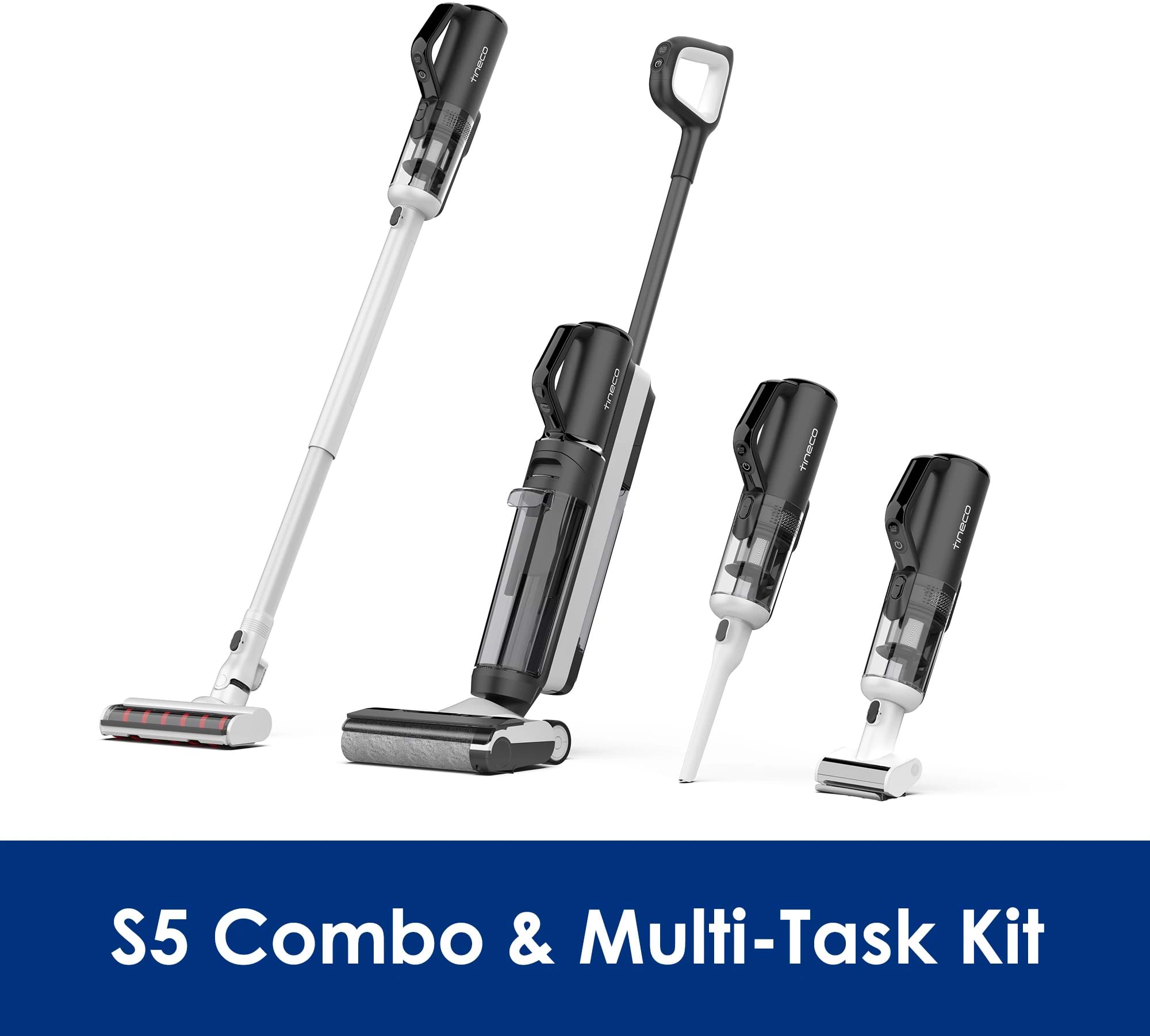 ערכת מברשות מותאמת ל-Tineco Floor S5 Combo - צבע לבן שנתיים אחריות ע"י היבואן הרשמי