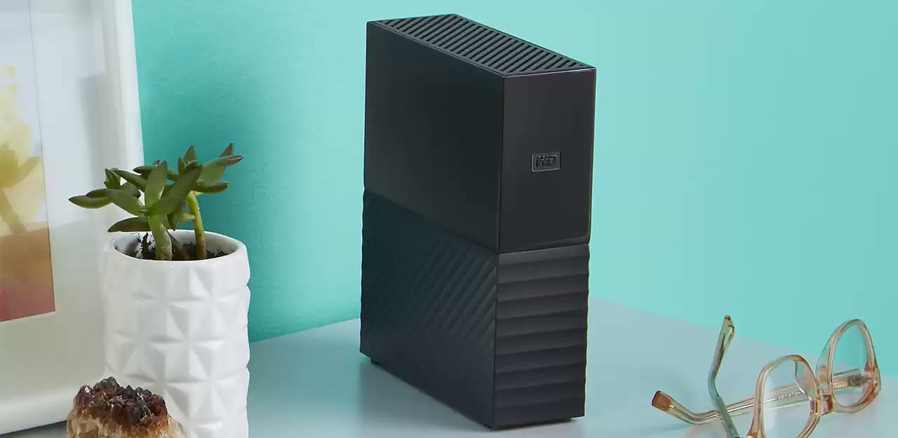 כונן קשיח חיצוני WD My Book 3 Essential USB 3.2 6TB - צבע שחור שנתיים אחריות ע"י היבואן הרשמי