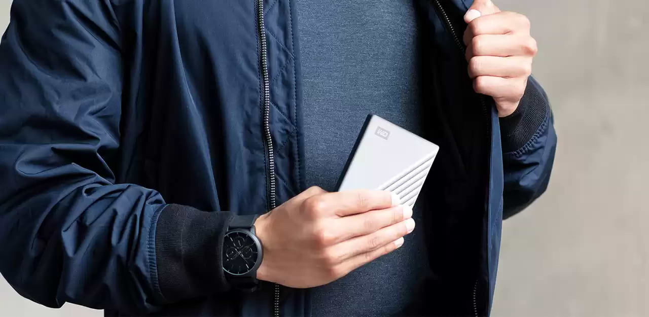 כונן קשיח חיצוני WD My Passport Ultra CTC USB 3.2 1TB - צבע כסף שלוש שנות אחריות ע"י היבואן הרשמי