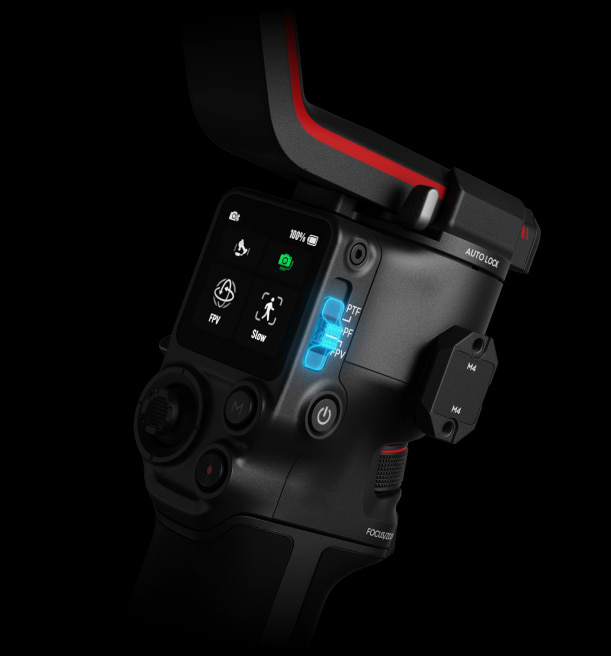 מייצב למצלמה DJI RS 3 - צבע שחור שנה אחריות ע"י היבואן הרשמי