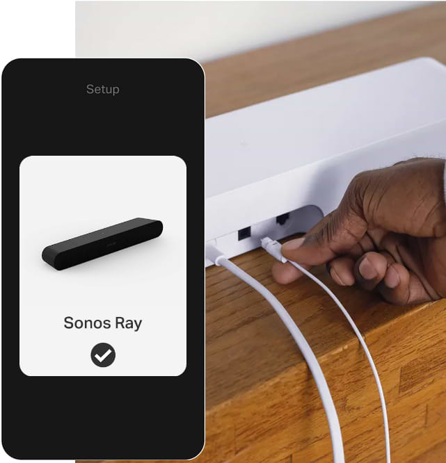 מקרן קול Sonos Ray - צבע שחור שנה אחריות ע"י היבואן הרשמי