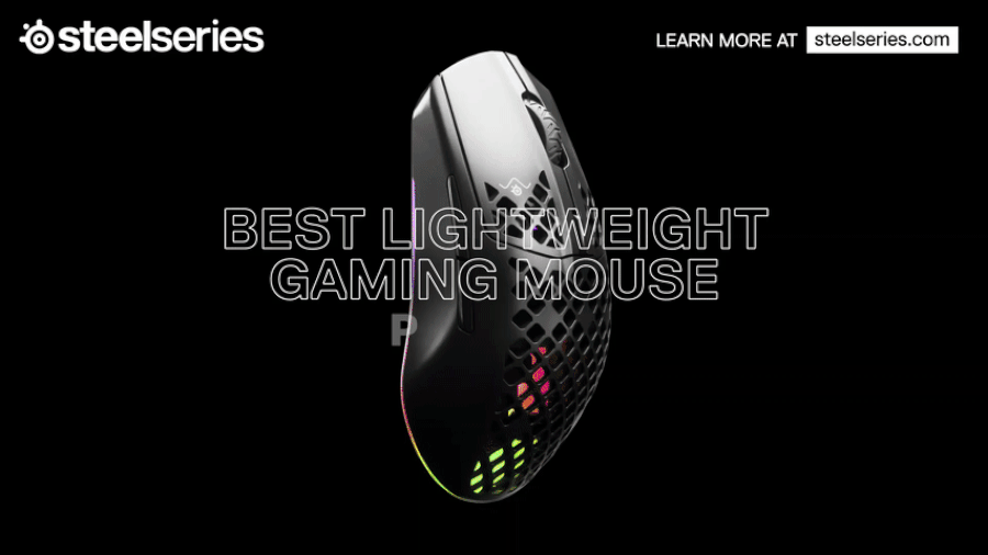 עכבר אלחוטי SteelSeries Aerox 3 Wireless 2022 Edition - צבע שחור שנה אחריות ע"י היבואן הרשמי