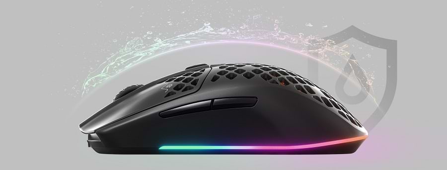 עכבר אלחוטי SteelSeries Aerox 3 Wireless 2022 Edition - צבע שחור שנה אחריות ע"י היבואן הרשמי