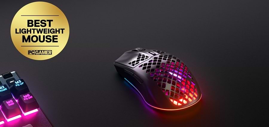 עכבר אלחוטי SteelSeries Aerox 3 Wireless 2022 Edition - צבע שחור שנה אחריות ע"י היבואן הרשמי
