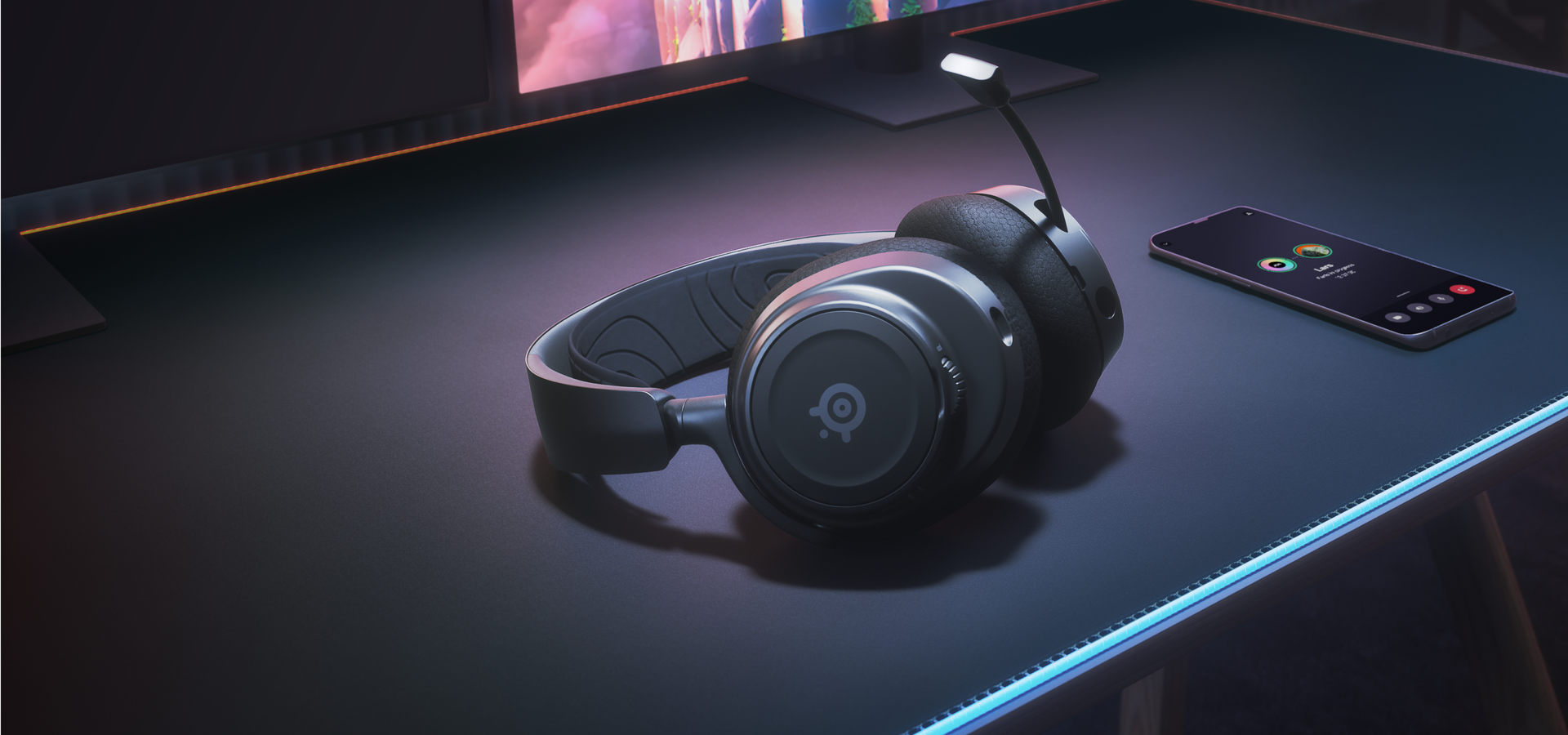 אוזניות גיימינג אלחוטיות SteelSeries Arctis Nova 7 - צבע שחור שנתיים אחריות ע"י היבואן הרשמי