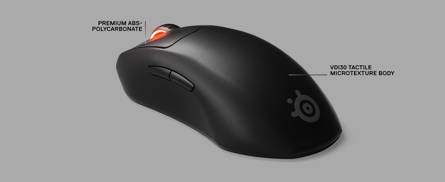 עכבר גיימינג אלחוטי SteelSeries Prime Wireless - צבע שחור שנתיים אחריות ע"י היבואן הרשמי