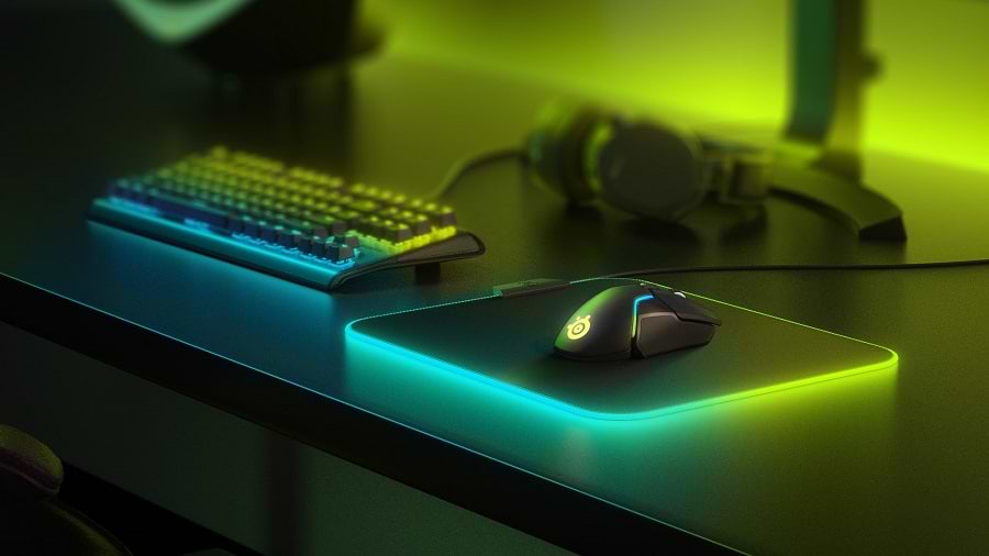 פד גיימינג מואר לעכבר SteelSeries QCK Prism Cloth RGB 3XL - שנתיים אחריות ע"י היבואן הרשמי