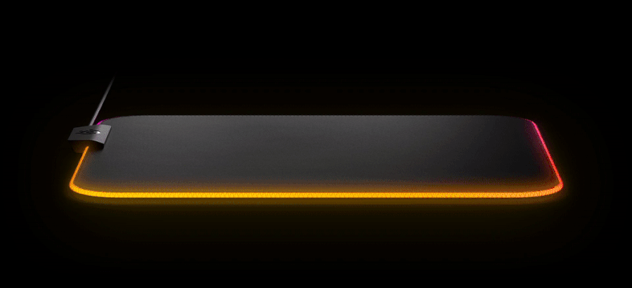 פד גיימינג מואר לעכבר SteelSeries QCK Prism Cloth RGB 3XL - שנתיים אחריות ע"י היבואן הרשמי