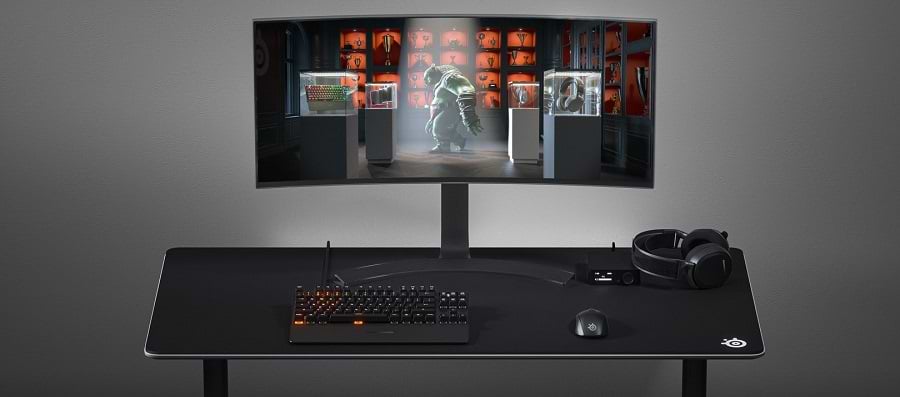 משטח גיימינג לעכבר SteelSeries Qck Etail 3XL - צבע שחור שנתיים אחריות ע"י היבואן הרשמי