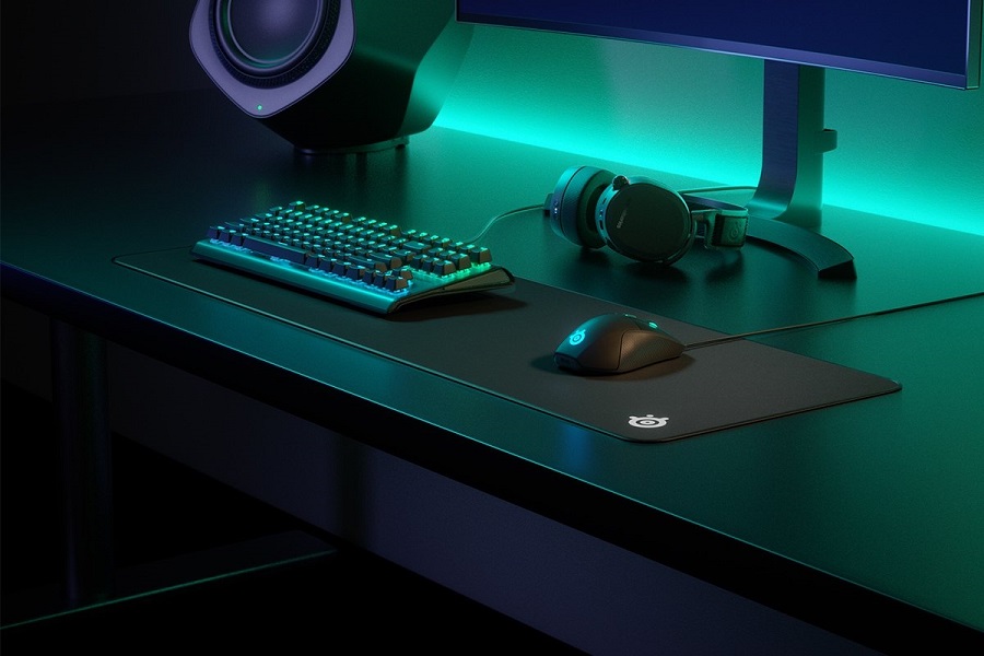 משטח גיימינג SteelSeries QcK Edge XL - צבע שחור שנתיים אחריות ע"י היבואן הרשמי