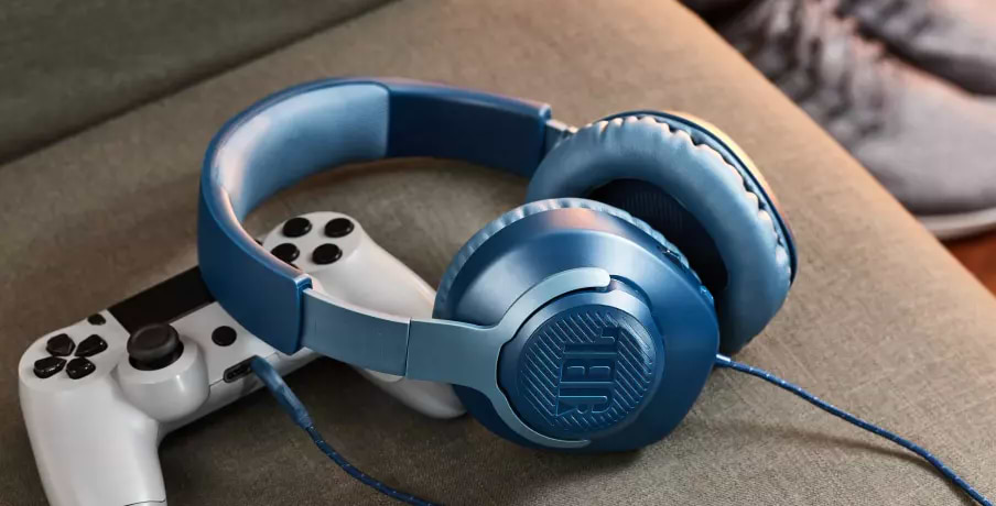 אוזניות גיימינג JBL Quantum 100 - צבע לבן שנה אחריות ע"י יבואן הרשמי
