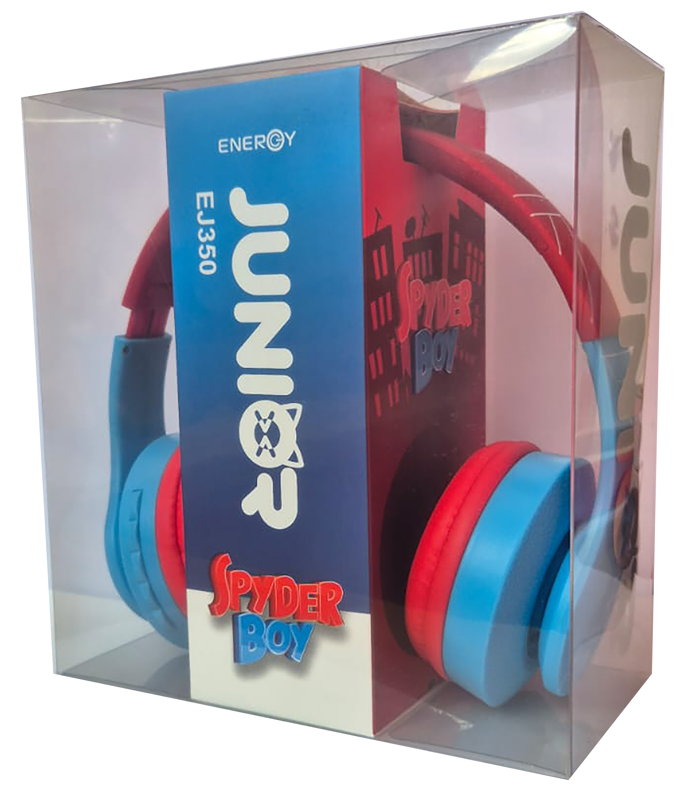 אוזניות קשת Bluetooth אלחוטיות Energy Junior EG350 Spidey - צבע אדום וכחול אחריות ע"י היבואן הרשמי