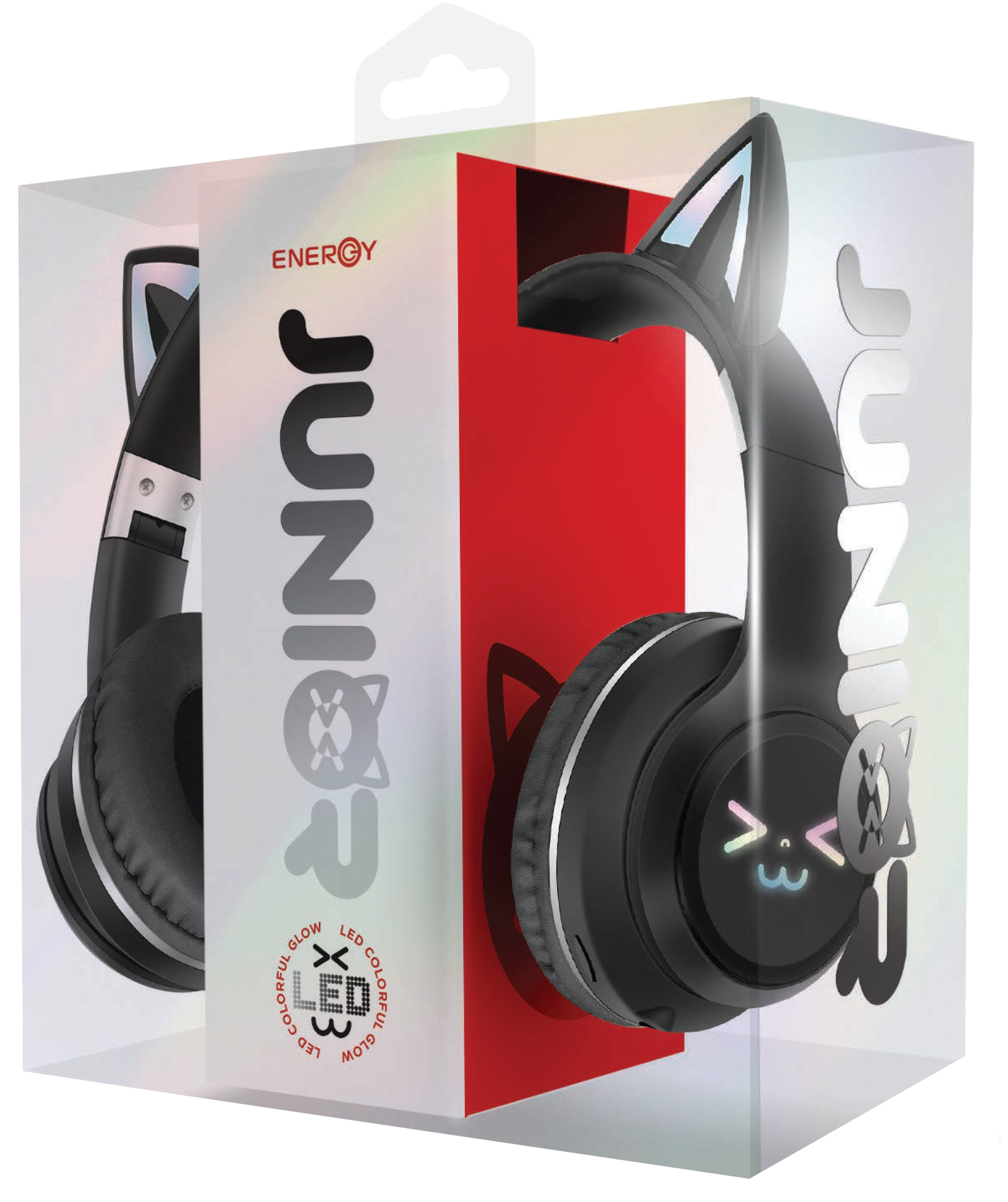 אוזניות קשת Bluetooth אלחוטיות Energy Junior EG300 - צבע שחור אחריות ע"י היבואן הרשמי