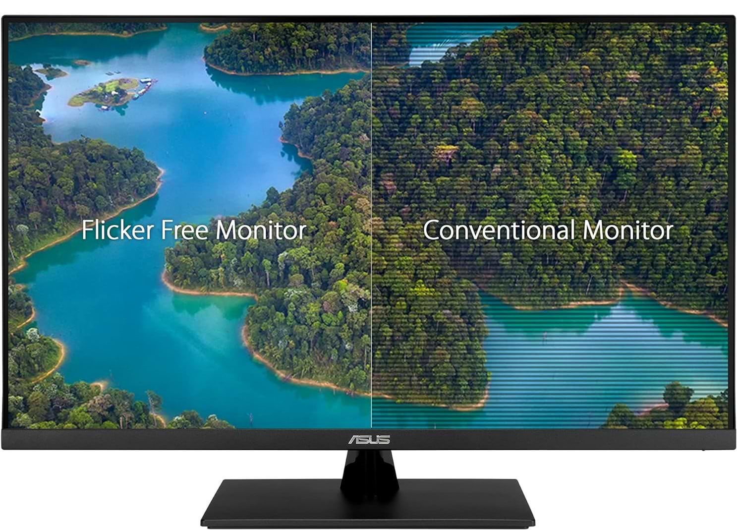 מסך מחשב גיימינג 31.5" ASUS VP32AQ WQHD 2560x1440 75Hz FreeSync - צבע שחור שלוש שנות אחריות ע"י היבואן הרשמי