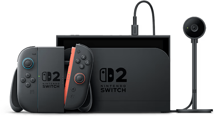 קונסולה Nintendo Switch 2 כולל משחק Mario Kart World - צבע שחור שנתיים אחריות ע"י היבואן הרשמי