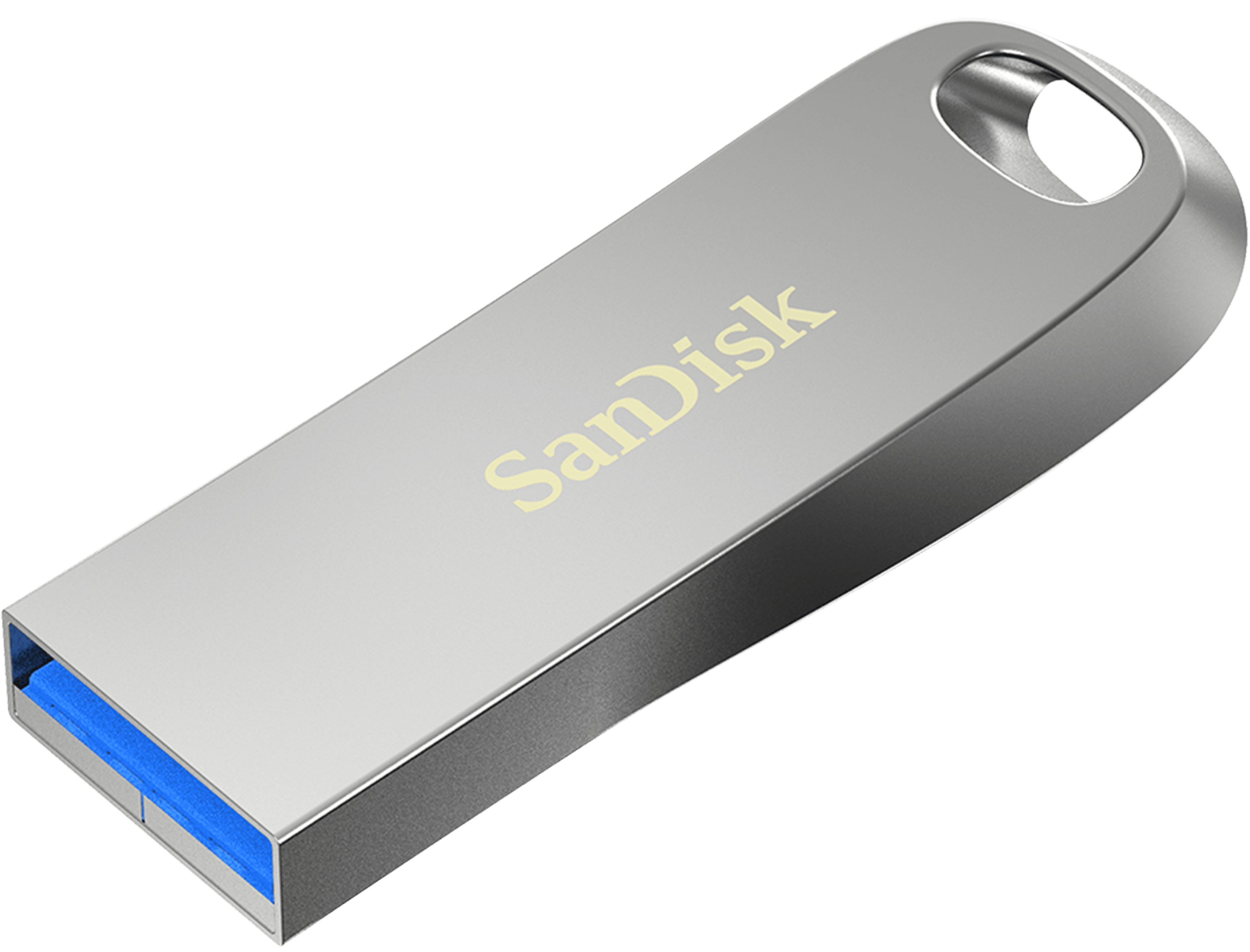 זיכרון נייד SanDisk Ultra Luxe USB 3.2 64GB SDCZ74-064G-G46 - צבע כסוף חמש שנות אחריות ע"י היבואן הרשמי