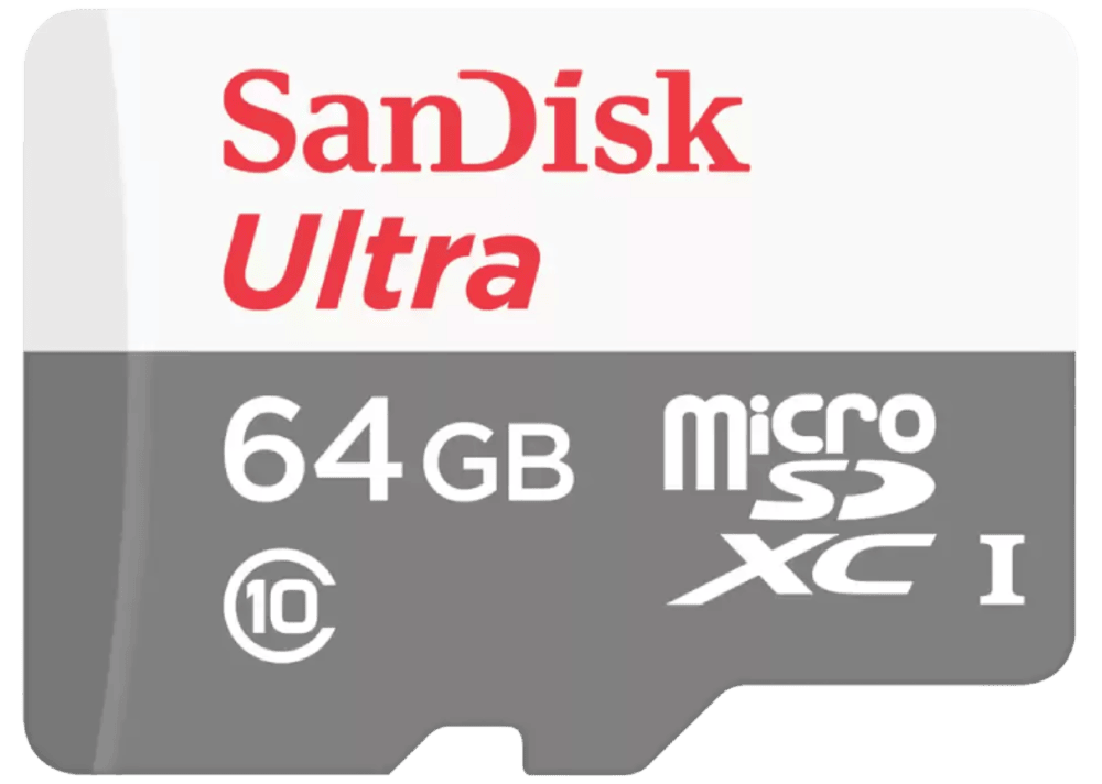 כרטיס זיכרון SanDisk Ultra microSDXC 100MB/s 10UHS-I 64GB SDSQUNR-064G-GN3MN - צבע אפור שבע שנות אחריות ע"י היבואן הרשמי