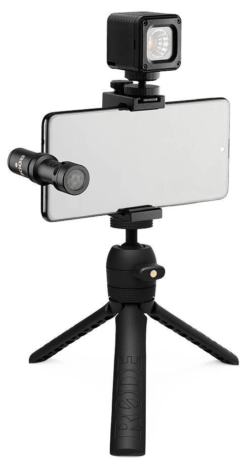 קיט וולוגרים עם חיבור USB-C לצילום בסמארטפון Rode Vlogger - צבע שחור שנה אחריות ע"י היבואן הרשמי