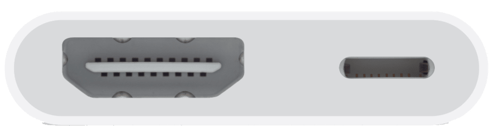 מתאם Apple Lightning Digital AV - צבע לבן שנה אחריות ע"י היבואן הרשמי