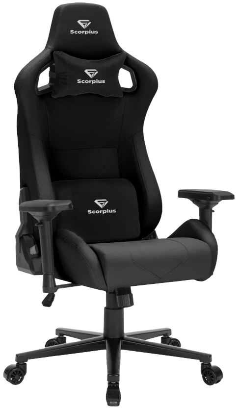 כיסא גיימינג Scorpius Deluxe Pro - צבע שחור שנה אחריות ע"י היבואן הרשמי