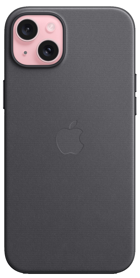 כיסוי לטלפון חכם Apple iPhone 15 Plus FineWoven MagSafe - צבע Black