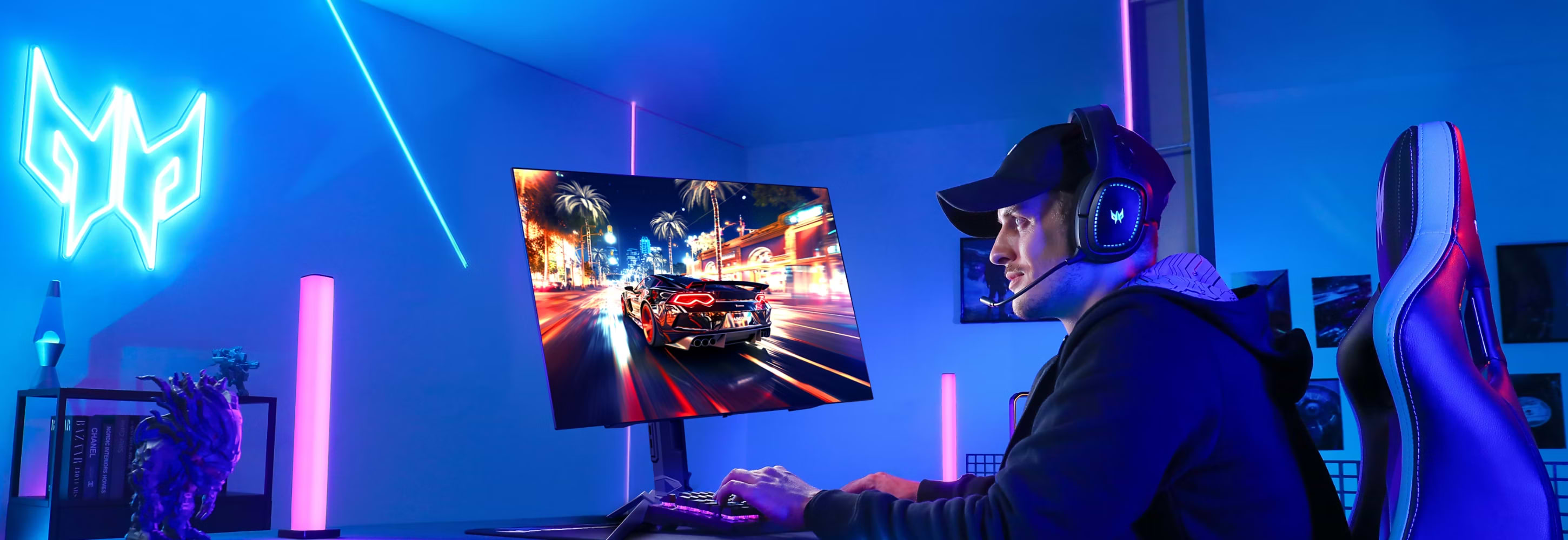 מסך מחשב גיימינג 32'' Acer Predator X32 UHD OLED 0.01ms 240Hz FreeSync / G-Sync - צבע שחור שלוש שנות אחריות ע"י היבואן הרשמי