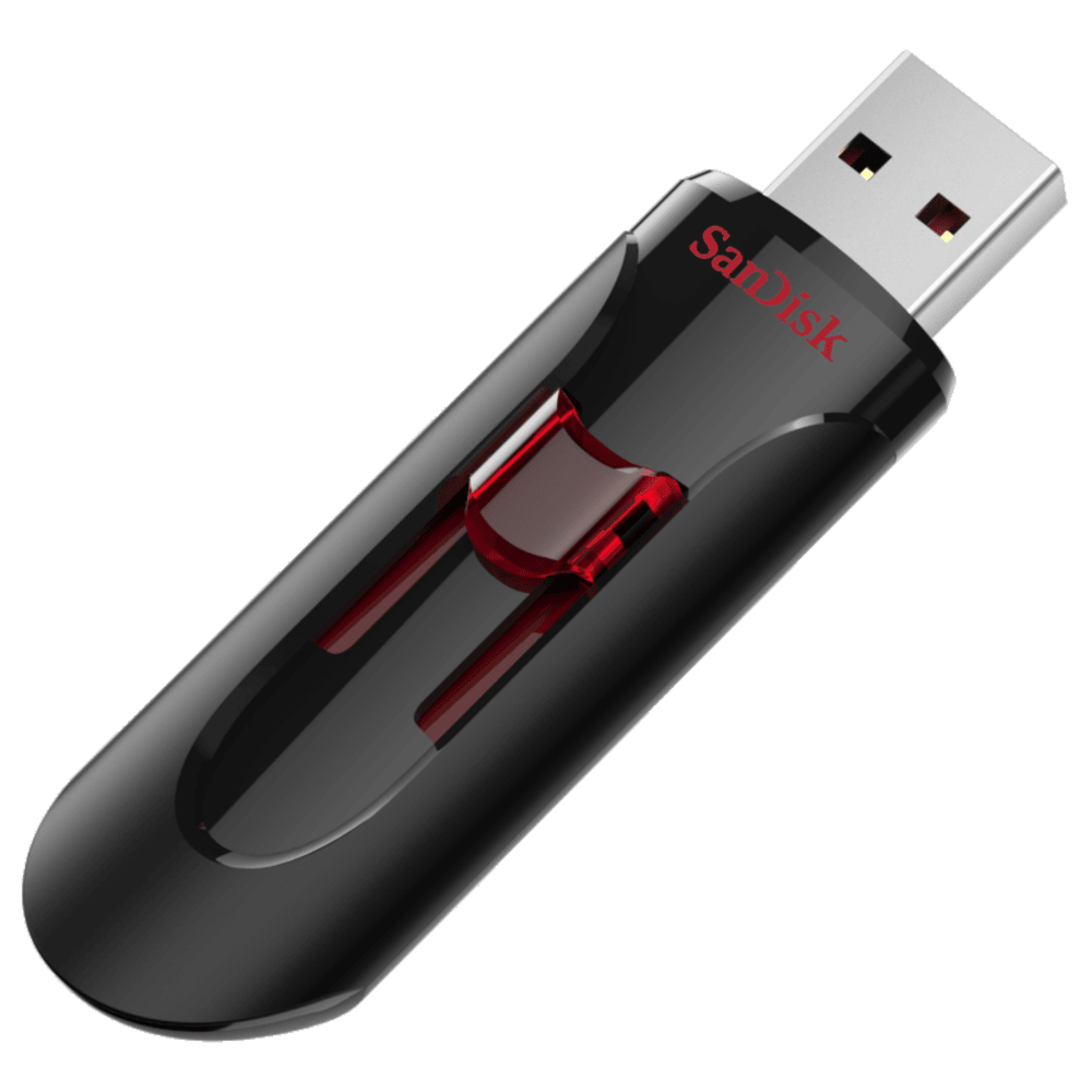 זיכרון נייד SanDisk Cruzer Glide USB-A 3.0 256GB SDCZ600-256G-G35 - צבע שחור חמש שנות אחריות ע"י היבואן הרשמי
