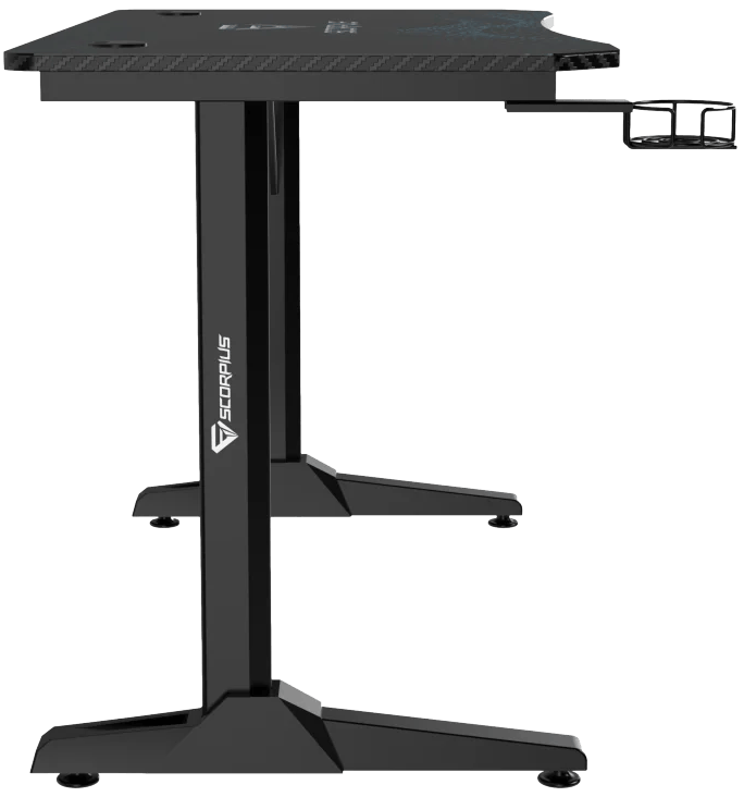 שולחן גיימינג Scorpius DESKPRO-BL 110 - צבע שחור שנה אחריות ע"י היבואן הרשמי