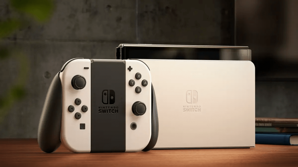 קונסולה Nintendo Switch Oled - צבע כחול עם אדום שנתיים אחריות ע"י היבואן הרשמי 