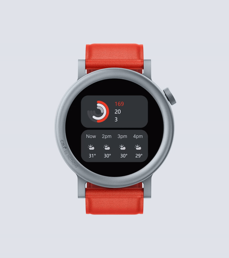 שעון חכם CMF by Nothing Watch Pro 2 IP68 - צבע אפור כהה שנה אחריות ע"י היבואן הרשמי