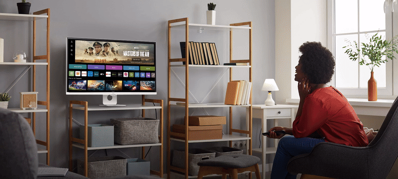 מסך מחשב 32'' LG MyView Smart Monitor 32SR73U-W VA UHD 5ms 60Hz - צבע לבן שלוש שנות אחריות ע"י היבואן הרשמי