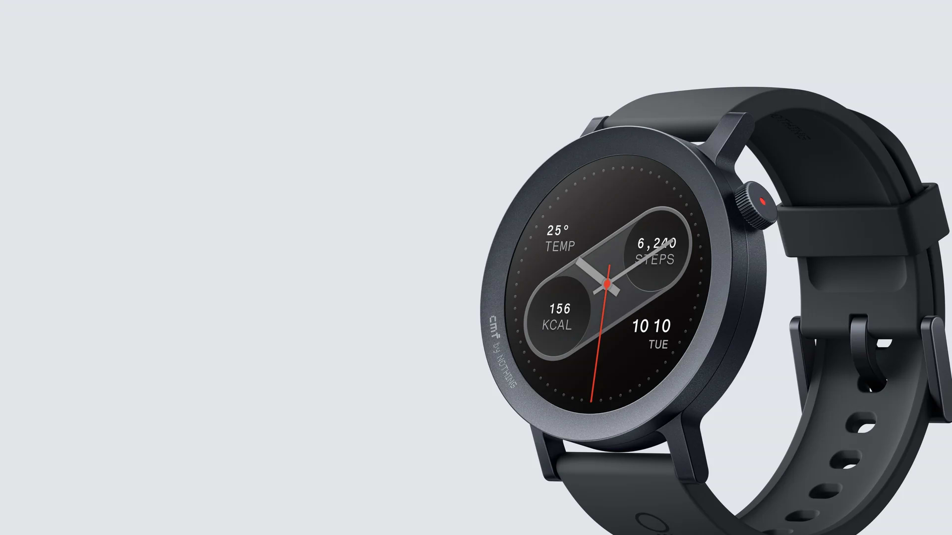 שעון חכם CMF by Nothing Watch Pro 2 IP68 - צבע אפור כהה שנה אחריות ע"י היבואן הרשמי