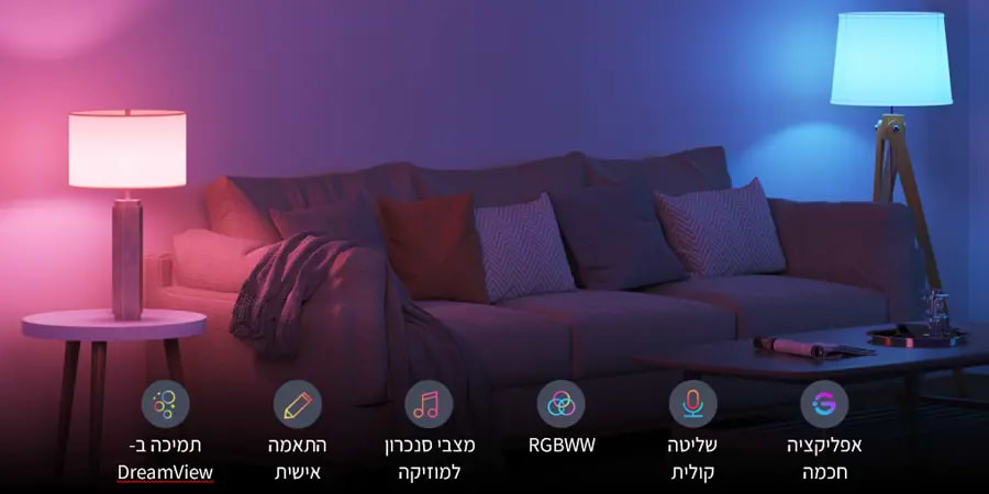 נורה חכמה Govee H6004 E27 Wi-Fi + Bluetooth LED - צבע לבן שנה אחריות ע"י היבואן הרשמי