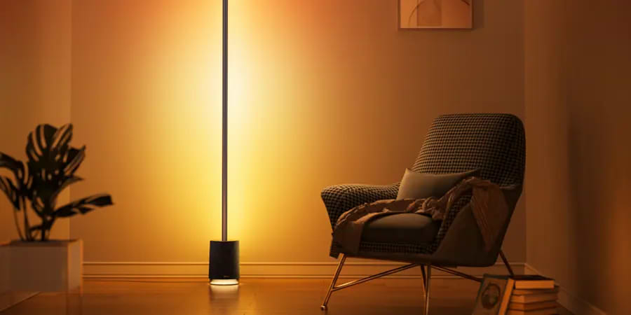 מנורת רצפה עם רמקול Govee 450132H RGBICWW Floor Lamp Pro - צבע שחור שנה אחריות ע"י היבואן הרשמי