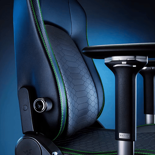 כיסא גיימינג בד Razer Iskur V2 - צבע אפור שלוש שנות אחריות ע"י היבואן הרשמי