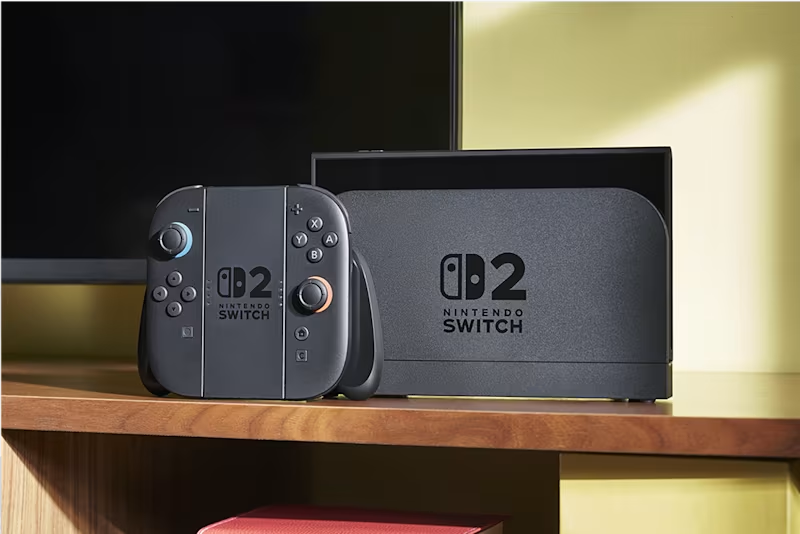 קונסולה Nintendo Switch 2 כולל משחק Mario Kart World - צבע שחור שנתיים אחריות ע"י היבואן הרשמי