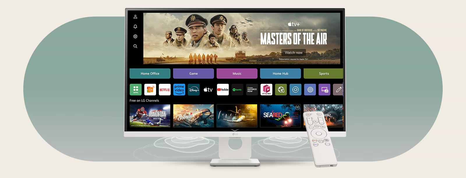 מסך מחשב 32'' LG MyView Smart Monitor 32SR73U-W VA UHD 5ms 60Hz - צבע לבן שלוש שנות אחריות ע"י היבואן הרשמי