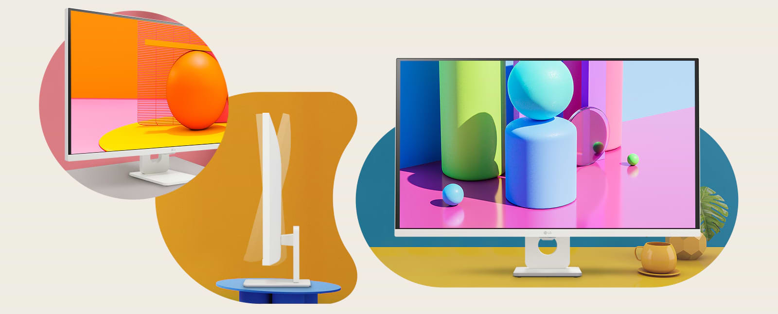 מסך מחשב 32'' LG MyView Smart Monitor 32SR73U-W VA UHD 5ms 60Hz - צבע לבן שלוש שנות אחריות ע"י היבואן הרשמי