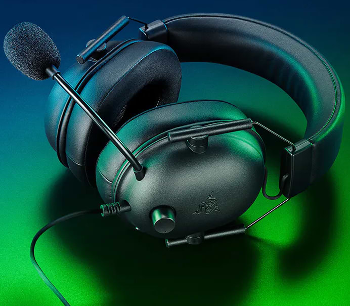 אוזניות גיימינג חוטיות (Xbox Licensed) Razer BlackShark V2 X - צבע שחור שנתיים אחריות ע"י יבואן הרשמי