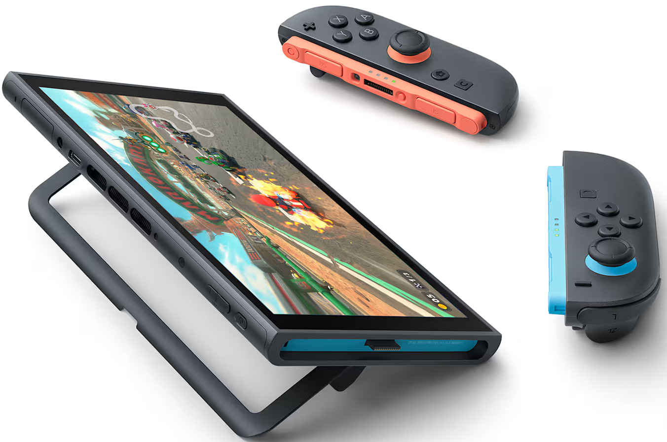 קונסולה Nintendo Switch 2 כולל משחק Mario Kart World - צבע שחור שנתיים אחריות ע"י היבואן הרשמי