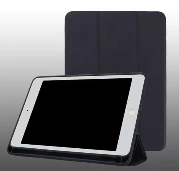 כיסוי ספר חכם Pouchino לטאבלט Apple iPad 10.2'' 2019-2021 - צבע שחור