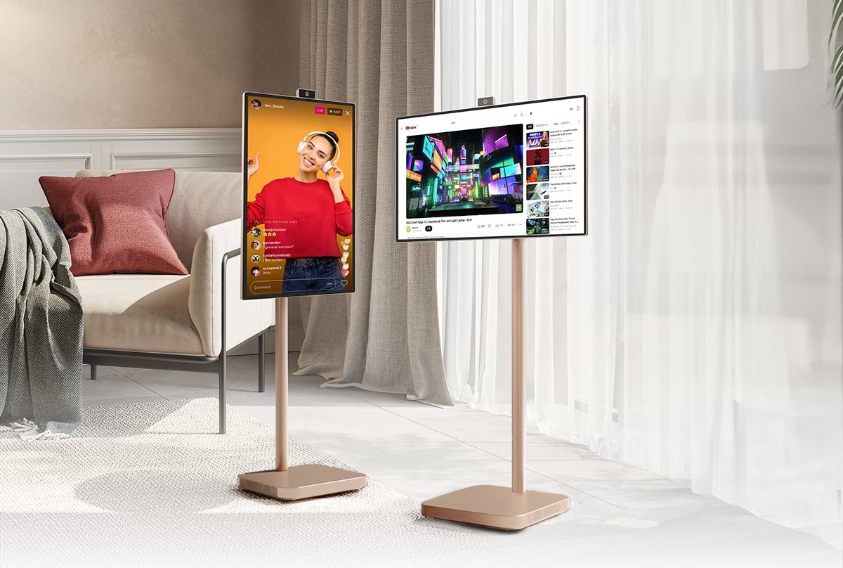 מסך מגע חכם נייד עם מצלמה מובנית 31.5'' AOPEN 32S1U Pro VA 4K UHD - צבע זהב שלוש שנות אחריות ע"י היבואן הרשמי