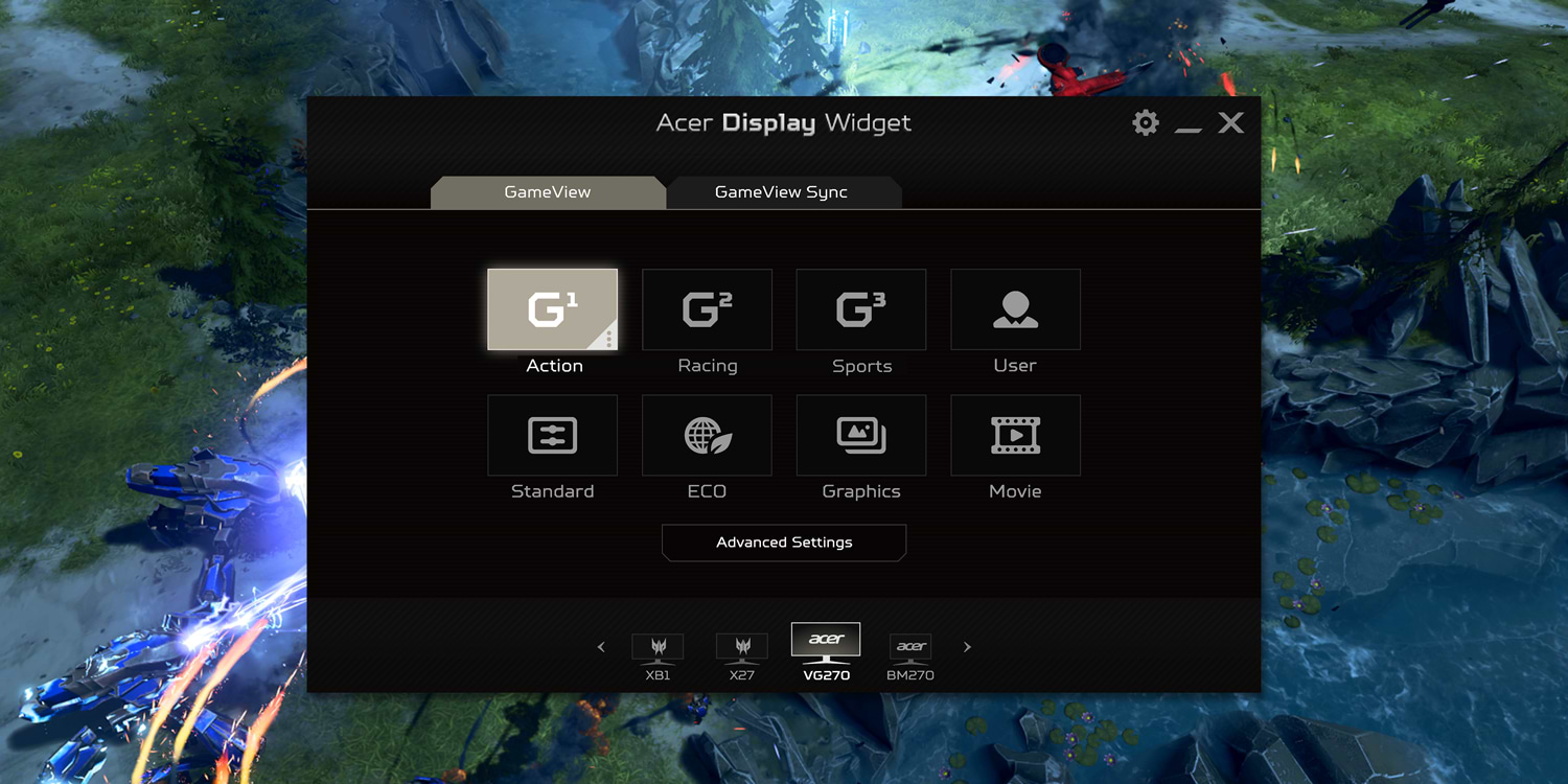 מסך מחשב גיימינג קעור 31.5'' Acer Nitro ED320QU S3 FreeSync VA WQHD 1ms 180Hz - צבע שחור שלוש שנות אחריות ע"י היבואן הרשמי