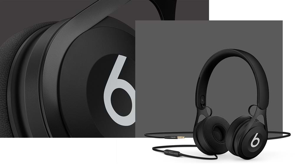 אוזניות קשת חוטיות Beats EP On-Ear Headphones - צבע שחור שנה אחריות ע"י היבואן הרשמי